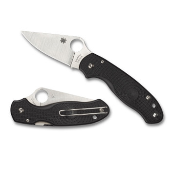 Spyderco C223PBK Para 3 Lightweight 2.92 Folding Clip Point Plain CTS BD1 SS Blade FRN Black Includes Pocket Clip UPC: 716104013135