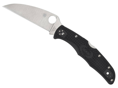 Spyderco C10FPWCBK Endura 4 Lightweight 3.78 Folding Wharncliffe Plain VG10 SS Blade Black BiDirectional Texturing FRN Handle Includes Pocket Clip UPC: 716104013074