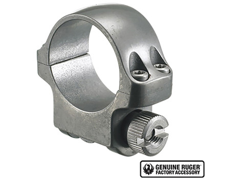 Ruger 90293 3KTG Scope Ring Silver 1" Low