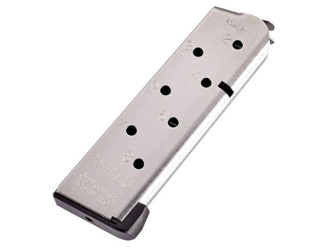 CMC Products 16132C Power Mag 8rd 45 ACP Fits 1911 Officer Black Stainless Steel