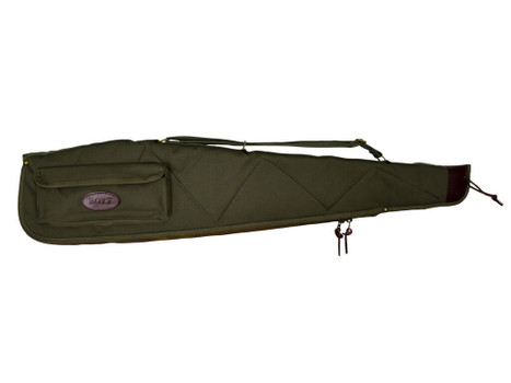 Boyt Harness OGC98PM09 Alaskan Rifle Case 44" Waxed OD Green Canvas w/ Brass Hardware & Quilted Flannel for Scoped Rifles