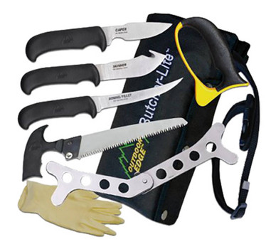 Outdoor Edge BL1 ButcherLite  4.304.505.96 Folding PlainSaw 420J2 Stainless Steel Blade FRN Black Handle UPC: 743404200835