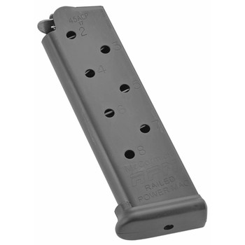 CMC Products MRPM45FS8B Railed Power Mag  Black Detachable 8rd 45 ACP for 1911 Government UPC: 750958734716