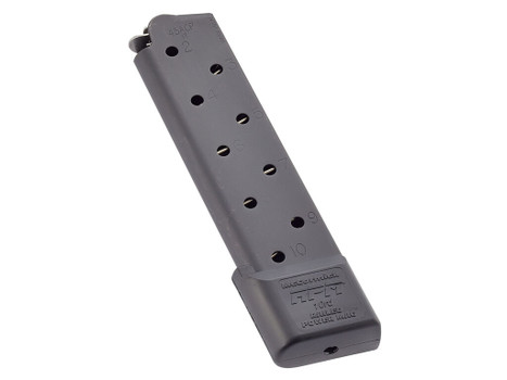 CMC Products MRPM45FS10B Power Mag Railed 10rd 45 ACP Fits 1911 Government Black Stainless Steel
