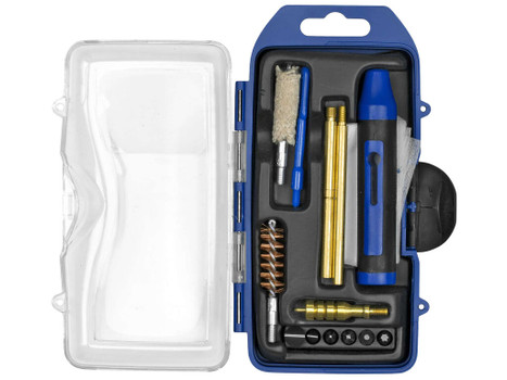 DAC GM40P GunMaster Cleaning Kit 40 Cal & 10mm Pistol/14 Pieces Black/Blue
