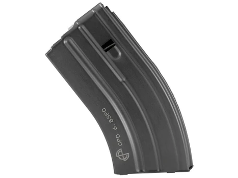 DuraMag 2068041207CPD SS 20rd 22 Nosler/6.8 SPC for AR-15 Black w/ Gray Follower Detachable