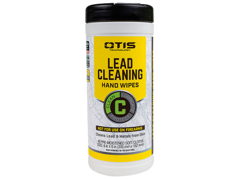 Otis FG40CLRW Lead Cleaning Hand Wipes Cleans Lead & Metals from Skin 40 Count Can