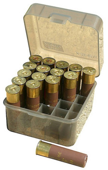 MTM CaseGard S2512M41 Shotshell Case  Shotgun Clear Smoke Polypropylene 25rd UPC: 026057007410