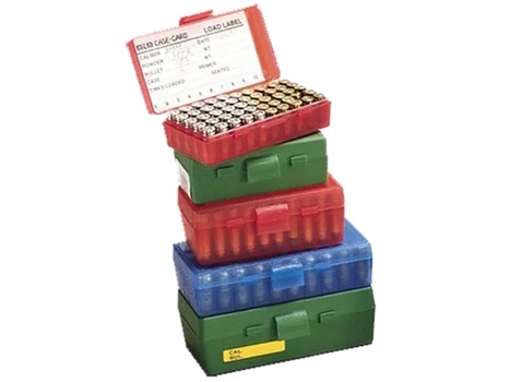 MTM Case-Gard P504510 Ammo Box Flip-Top Multi Caliber Green Polypropylene 50rd