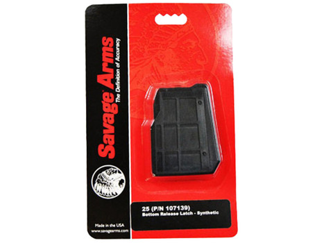 Savage Arms 55222 25 4rd 22 Hornet Black Polymer