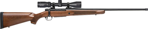 Mossberg 28127 Patriot  7mm Rem Mag Caliber with 31 Capacity 24 ThreadedFluted Barrel Matte Blued Metal Finish  Walnut Stock Right Hand Full Size Includes Vortex Crossfire II 39x40mm Scope UPC: 015813281270