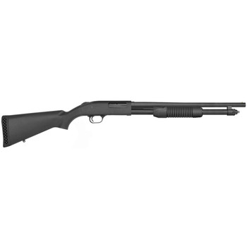 Mossberg 50698 590 Persuader 20 Gauge 61 3 18.50 Cylinder Bore Barrel Matte Blued Metal Finish Drilled  Tapped Receiver Synthetic Stock UPC: 015813506984