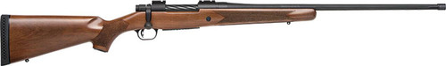 Mossberg 28130 Patriot  7mm Rem Mag 31 24 ThreadedFluted Barrel wRecessed Match Crown Matte Blued Metal Finish Spiral Fluted Bolt Walnut Stock Drop Box Magazine Adjustable LBA Trigger UPC: 015813281300