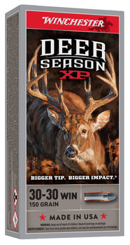 Winchester Deer Season XP Hyper Velocity Centerfire Ammunition, 30-30 Winchester, Extreme Point, 150 Grain - 20 Cartridge Box ( 20 / 1 )