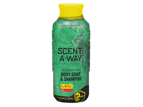 Scent-A-Way 07755 Max Green Soap Odor Eliminator Odorless Scent Vegetable Proteins 12 oz Liquid