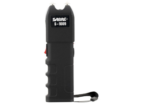 Sabre S1009 Tactical Stun Gun w/Flashlight Black Plastic 1.25 uC Pain Rating