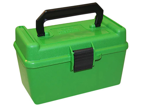 MTM Case-Gard H50XL10 Deluxe Ammo Box 300 WSM/300 RUM Green Polypropylene 50rd