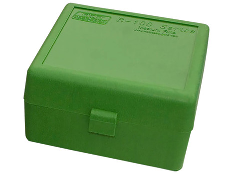 MTM Case-Gard RS10010 Ammo Box Flip-Top 223Rem/204Ruger Green Polypropylene 100rd