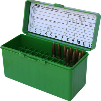 MTM CaseGard RL6010 Ammo Box FlipTop for .30062506 Rem.270 Win Green Polypropylene 60rd UPC: 026057211107