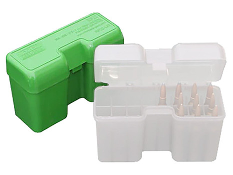 MTM Case-Gard RF22SM10 Ammo Box Flip-Top 338 Cal Green Polypropylene 22rd