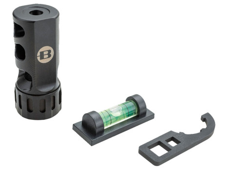 Bergara Rifles BA0006 ST-1 Self Timing Muzzle Brake, 5/8"-24 tpi Threads, 1" Diameter, 30 Cal