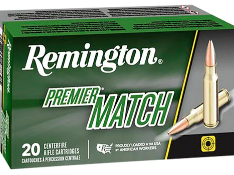 Remington Ammunition 27661 Premier Match 6.5Creedmoor 140gr Sierra MatchKing BTHP 20 Per Box/10 Case