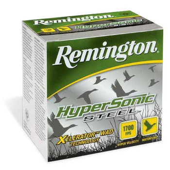 Remington Hypersonic Steel 20 Gauge Shotshell Ammunition, 3 Inch, 1600 FPS, 2/3 Ounce, #2 Shot - 25 Cartridge Box ( 25 / 1 )