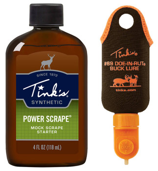 Tinks W5105 DialADripper Power Scrape Combo Deer Attractant Mock Scrape Starter Scent 4 oz Dripper UPC: 049818214261