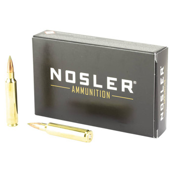 Nosler Expansion Tip Hyper Velocity Centerfire Ammunition, 30 Nosler, E-Tip Lead-Free, 180 Grain - 20 Cartridge Box ( 20 / 1 )