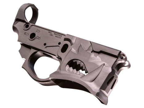 Sharps Bros SBLR02 Warthog Stripped Lower Multi-Caliber Black Anodized Finish 7075-T6 Aluminum Compatible w/Mil-Spec AR-15 Internal Parts