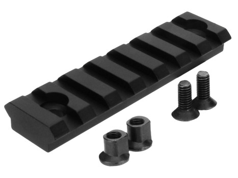 TacFire MAR102 KeyMod Picatinny Rail 3 Inch 7 Slots Black