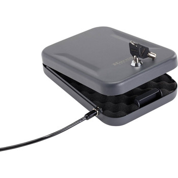 Hornady 95200 Standard Lock Box Large Key Entry Black Steel Holds 1 Handgun 9.50 L x 6.50 W x 1.75 D UPC: 090255713763