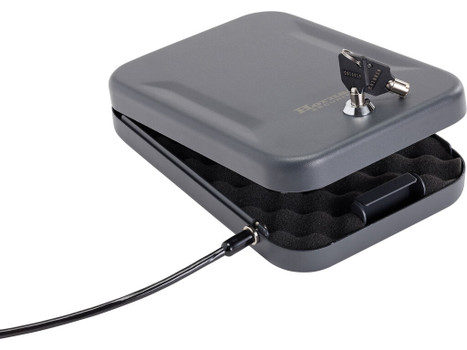 Hornady 95200 Standard Lock Box Large Key Entry Black Steel Holds 1 Handgun 9.50" L x 6.50" W x 1.75" D