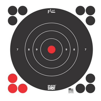 12IN WHITE BULLS EYE TARGET 12 PK BAG UPC: 709779901395