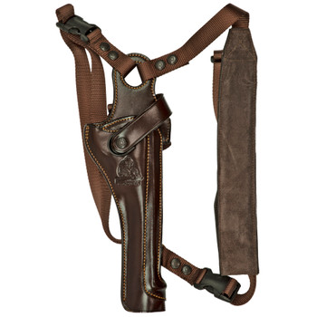 Galco KH130H Kodiak Hunter Chest Holster Havana Brown Leather ShoulderTorso Strap Fits SW N Frame Fits Ruger Blackhawk 7.50 Right Hand UPC: 601299501218