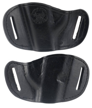 Bulldog MLBS Molded  OWB Black Leather Belt Slide Fits Bersa Thunder 380 Fits Ruger LCP Fits Sig 230 Right Hand UPC: 672352007404