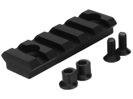 TacFire MAR101 KeyMod Picatinny Rail 2 Inch 5 Slots Black