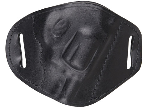 Bulldog MLBRS Molded OWB Black Leather Belt Slide Fits S&W J Frame Fits 2-4" Barrel Right Hand