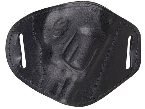Bulldog MLBRS Molded OWB Black Leather Belt Slide Fits S&W J Frame Fits 2-4" Barrel Right Hand