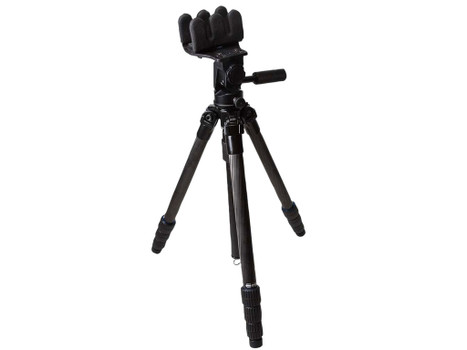 KOPF Jager KJ85002K K800 CF Tripod made of Carbon Fiber with Black Finish, Pivoting Reaper Grip, 4-Level Leg Extensions & 360 Degree Pan