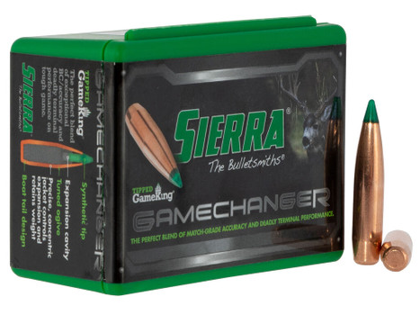Sierra 4565T Tipped GameKing 7mm 165gr Hollow Point Boat Tail 50/Box