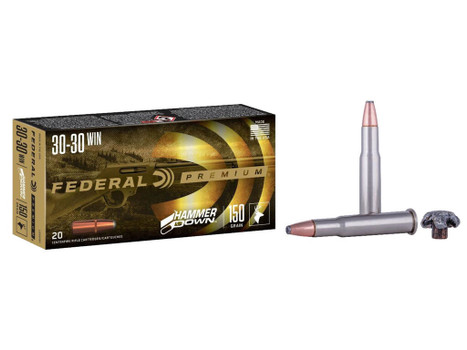 Federal LG30301 Premium HammerDown 30-30Win 150gr Bonded Soft Point 20 Per Box/10 Case