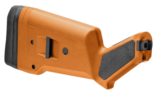 Magpul MAG490-ORG SGA Shotgun Stock Orange Synthetic for Mossberg 500, 590, 590A1 Ambidextrous Hand                                                                                                     