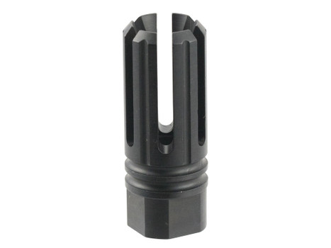 TacFire MZ10053BN 6 Prong Flash Hider Black Nitride Steel with 5/8"-24 tpi Threads, 2.22" OAL & 0.87" Diameter for 308 Win AR-10