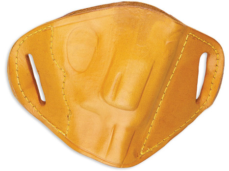 Bulldog MLTM Molded OWB Tan Leather Belt Slide Fits Browning Hi-Power Fits Kahr P45 Right Hand