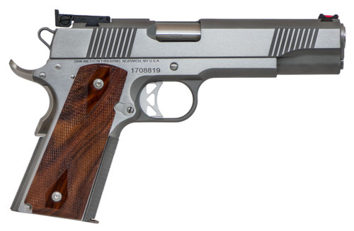 Dan Wesson 01943 Pointman  45 ACP Caliber with 5 Barrel 81 Capacity Overall Stainless Steel Finish Beavertail Frame Serrated Brushed Slide  Cocobolo Grip UPC: 806703019437