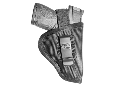 Crossfire Shooting Gear CRFTUSA1M1 The Undercover IWB/OWB Size 01 Black Ballistic Nylon Belt Clip Fits Micro 1-1.50" Barrel Ambidextrous