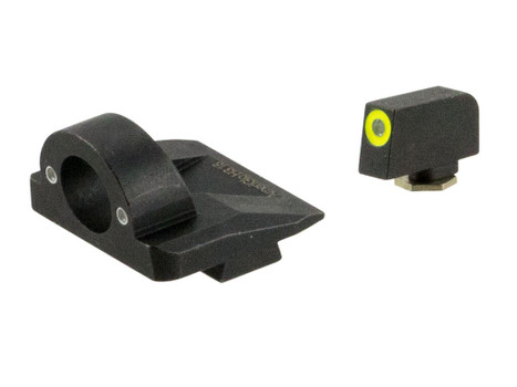 AmeriGlo GL5325 Ghost Ring Sight Set for Glock Green Tritium LumiGreen Outline Front Sight-Green Tritium Rear Sight