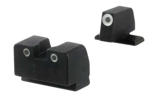 AmeriGlo SG181 Optic Compatible Sight Set for SIG Sauer  Black  Green Tritium with White Outline Front Sight Green Tritium with White Outline Rear Sight UPC: 644406902126