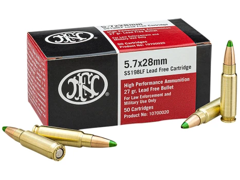 FN 10700020 High Performance 5.7x28mm 27gr Jacketed Hollow Point 50 Per Box/40 Case